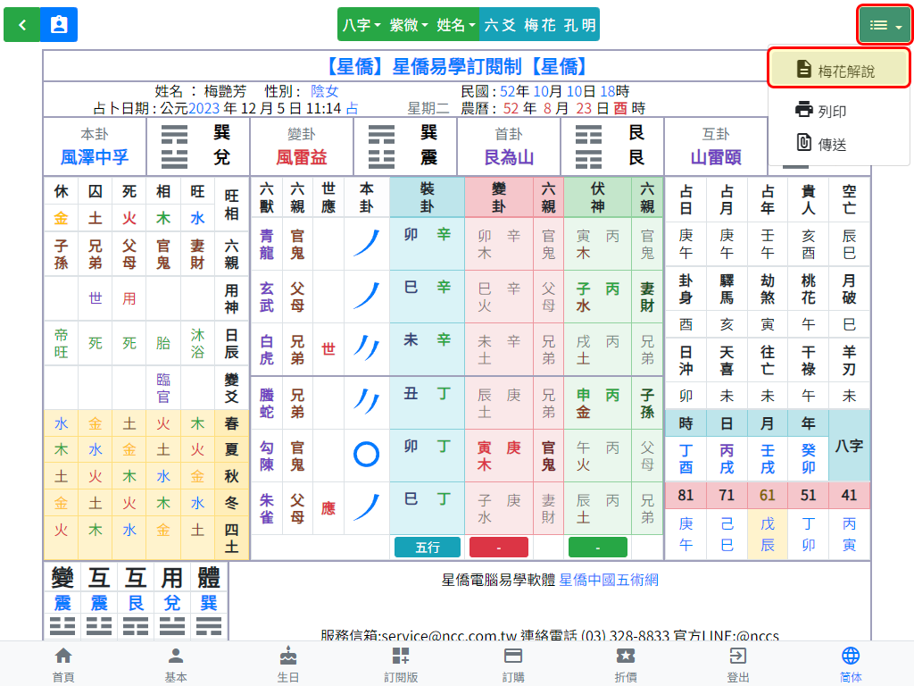 梅花心易解說分析